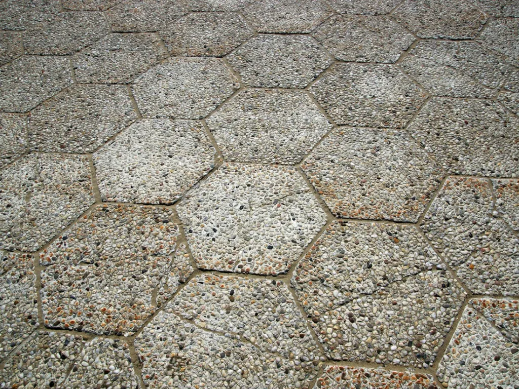Paver patio polymeric sand joint detail in Port St. Lucie, FL